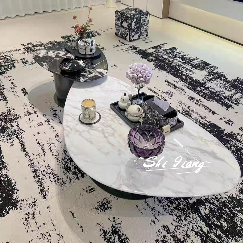 【石匠】意大利大牌现代简约意式极简异形组合客厅大理石中小户型