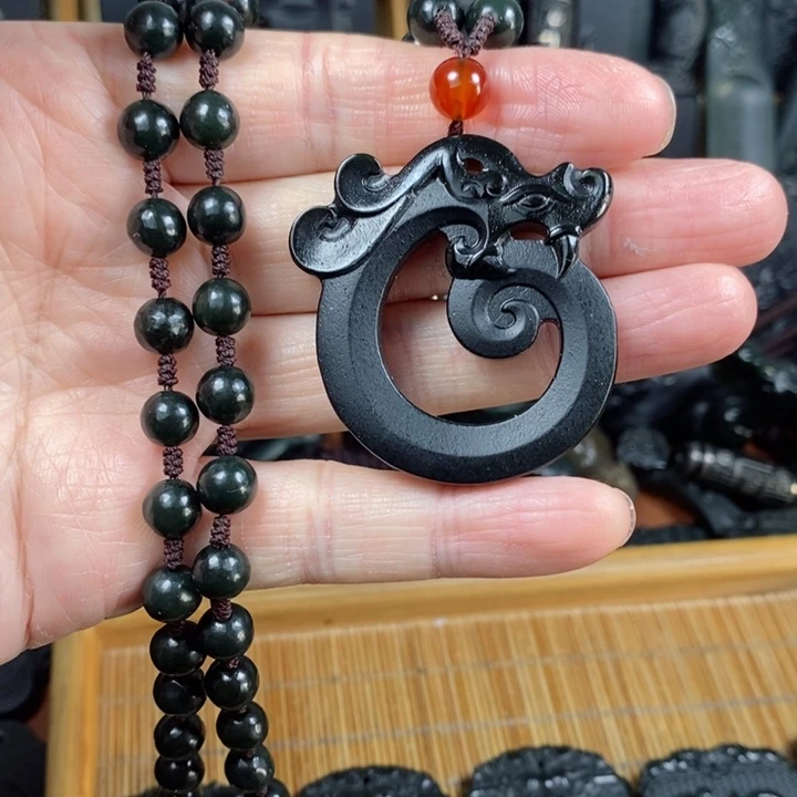 和田玉（青玉）未镶嵌颈饰