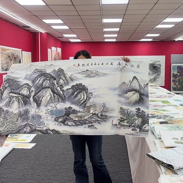 国画山水图画作品