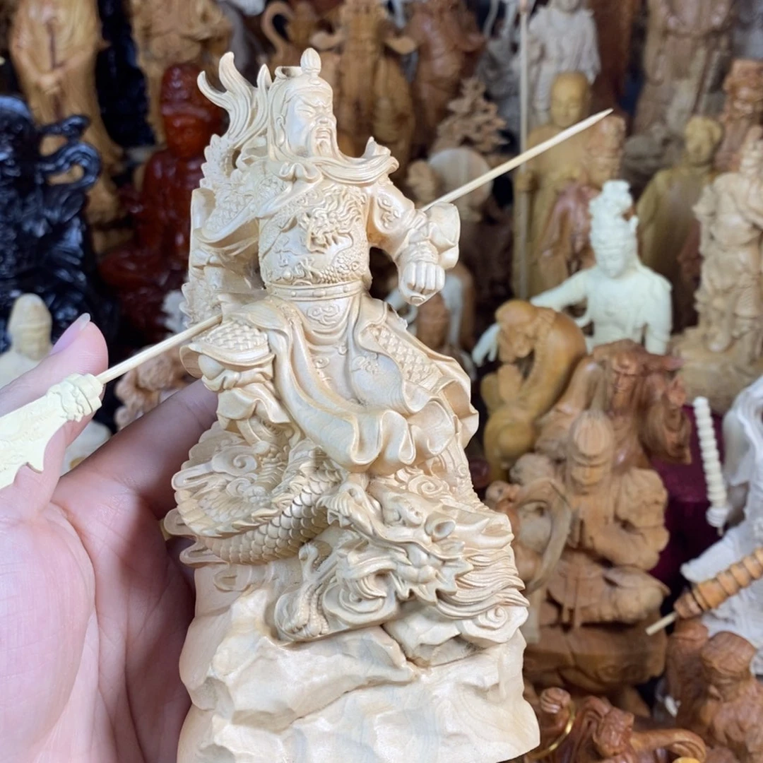 木微瑕黄杨木15御龙关公