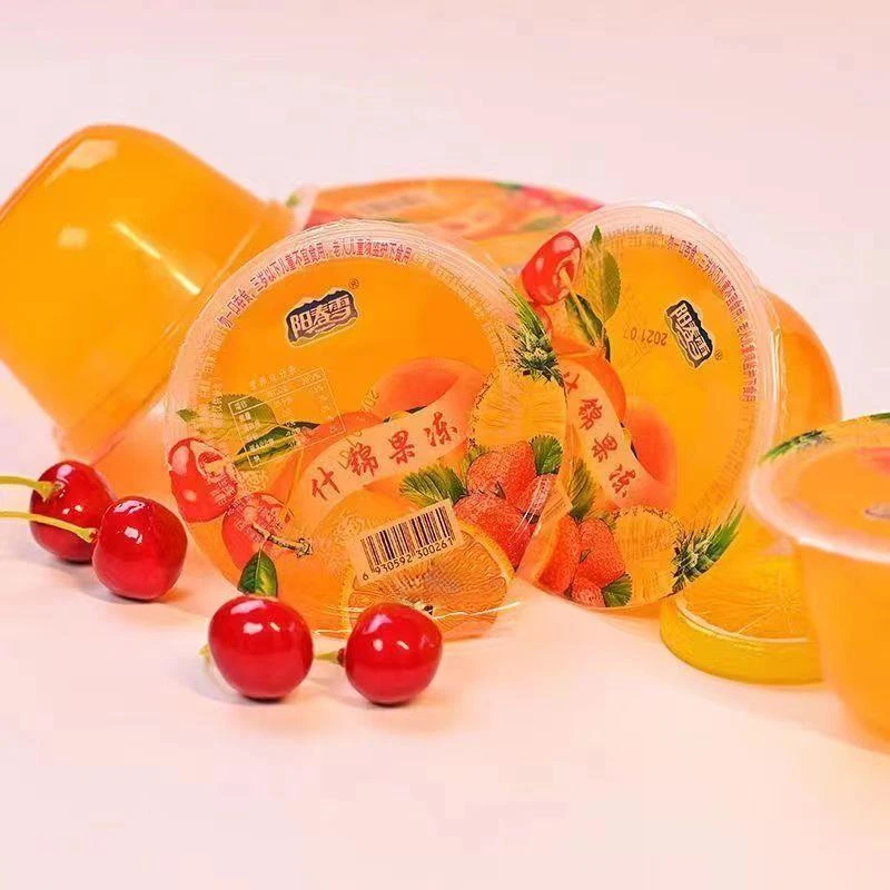 阳春雪大杯什锦果冻儿时果冻什锦果冻台湾烧仙草口味零食水果果冻