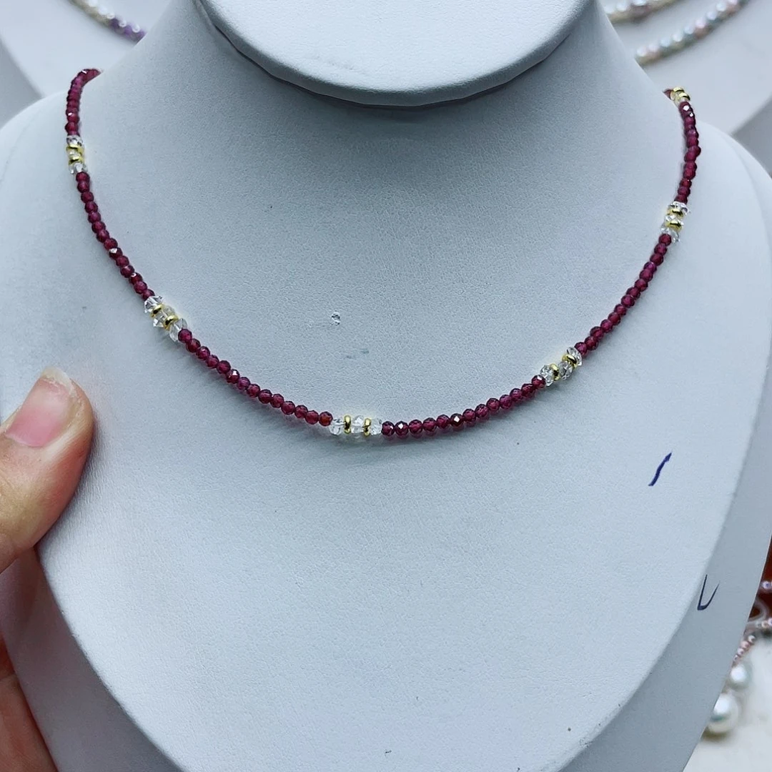 颈饰银S925镶嵌淡水珍珠