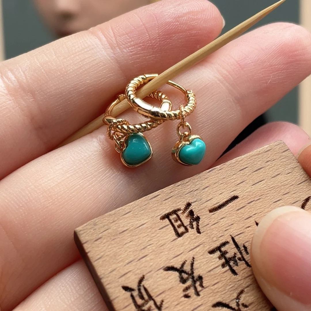 绿松石银S925镶嵌颈饰