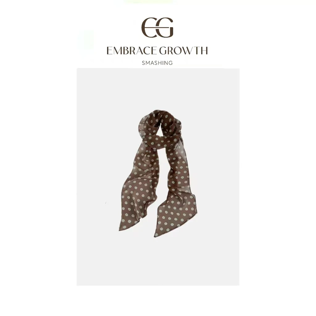 复古波点围巾/EMBRACE GROWTH/简约小众90cmX26CM 25AX027