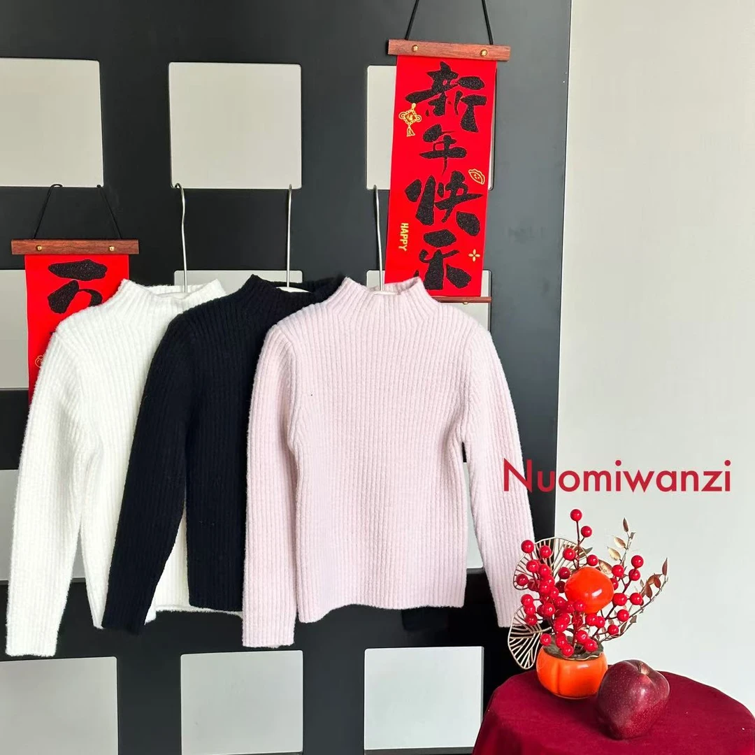 【S】儿童韩版百搭针织坑条套头毛衣（年款）WZJ-54169