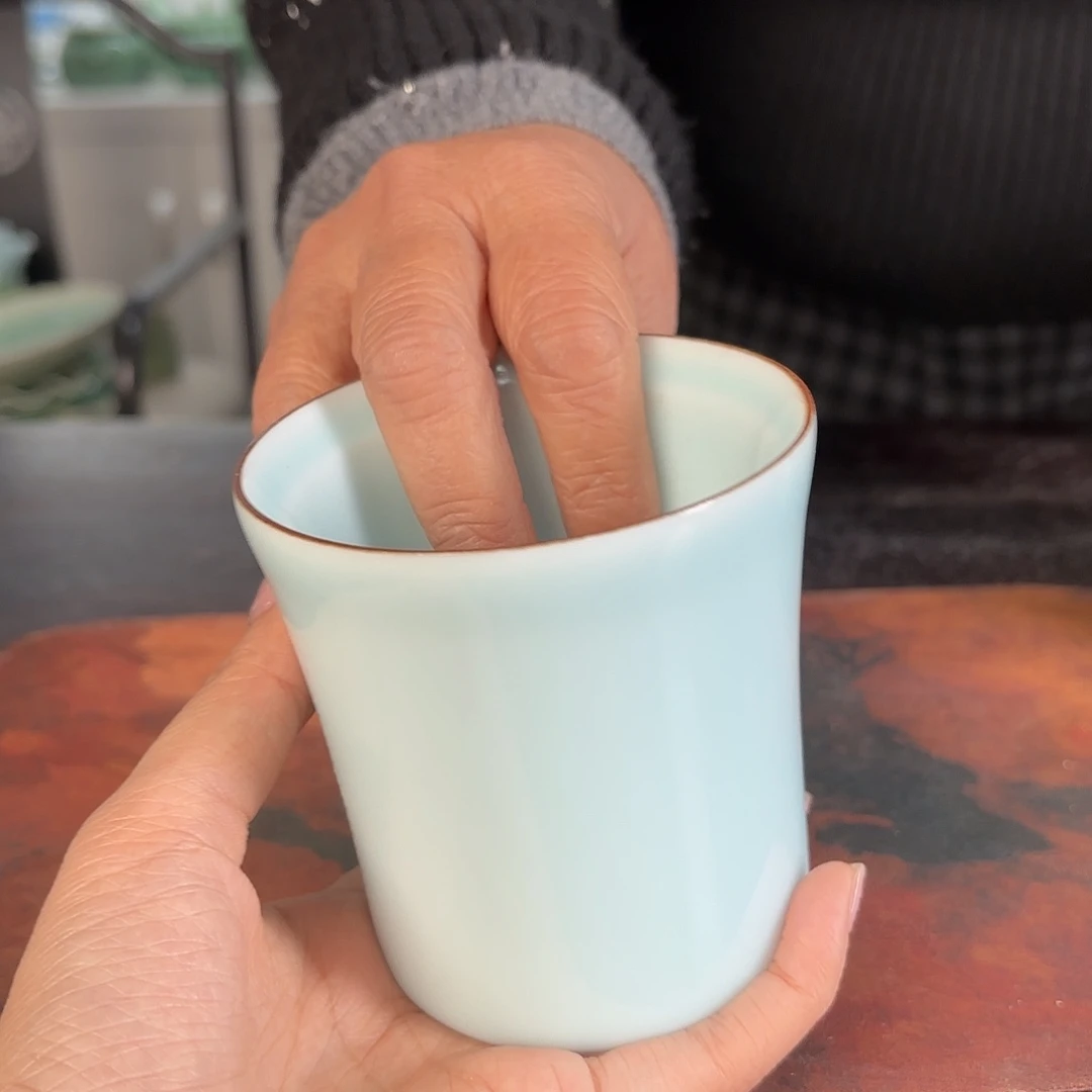 龙泉云间青瓷小米茶器