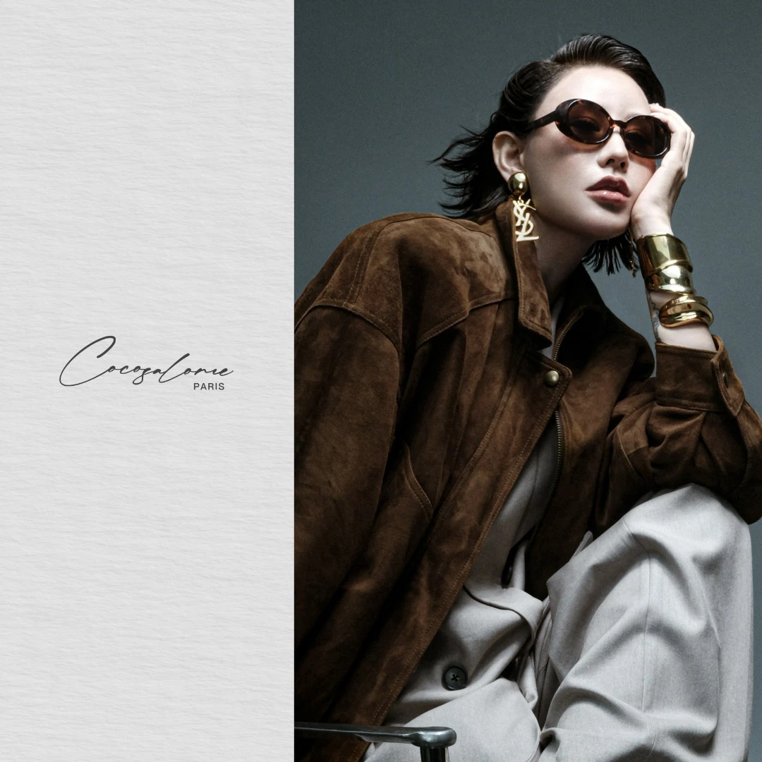 韩彬彬"独库公路"肯尼亚进口磨砂绒感羊皮切割线条老钱皮衣2130-1