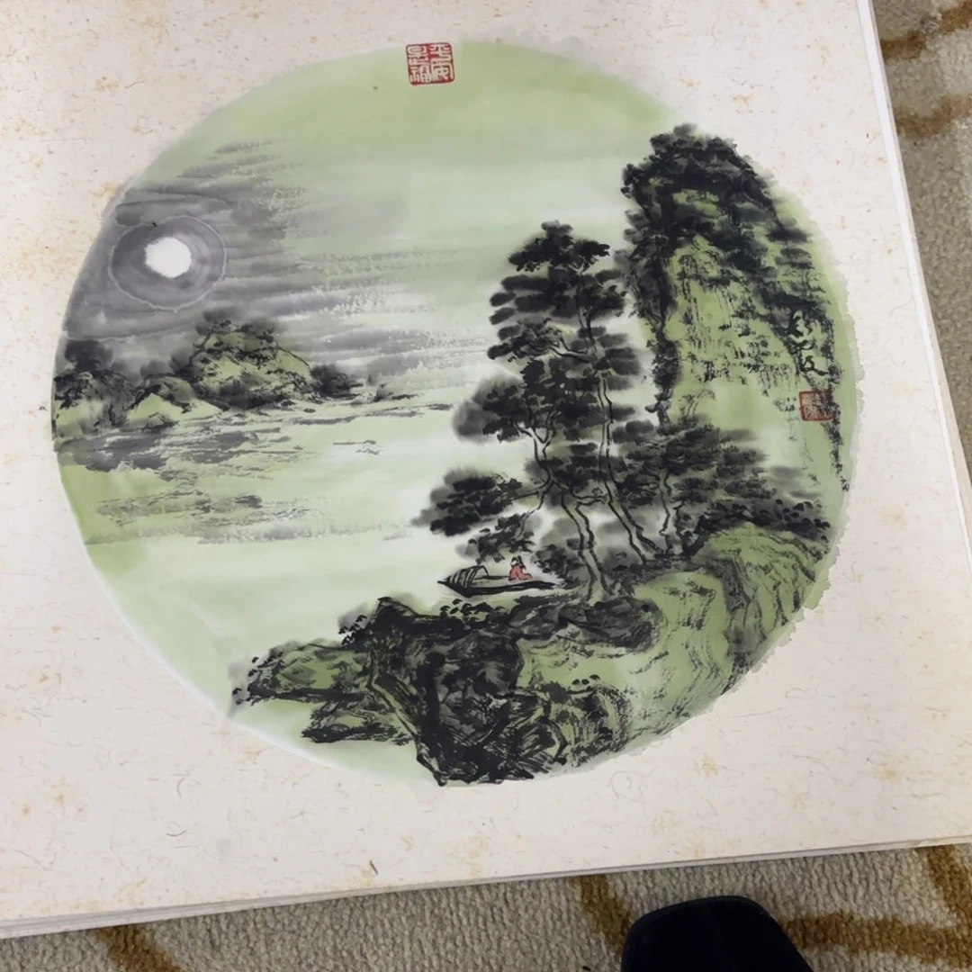 国画38-38卡纸作品艺