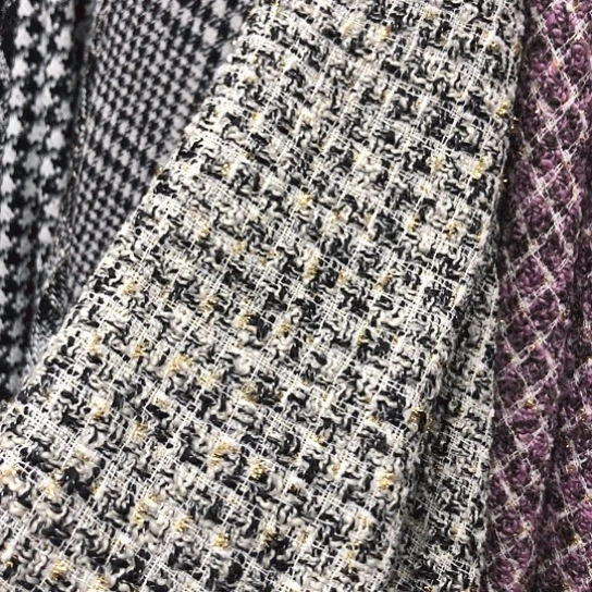 混纺1.5米时尚新款小香风面料