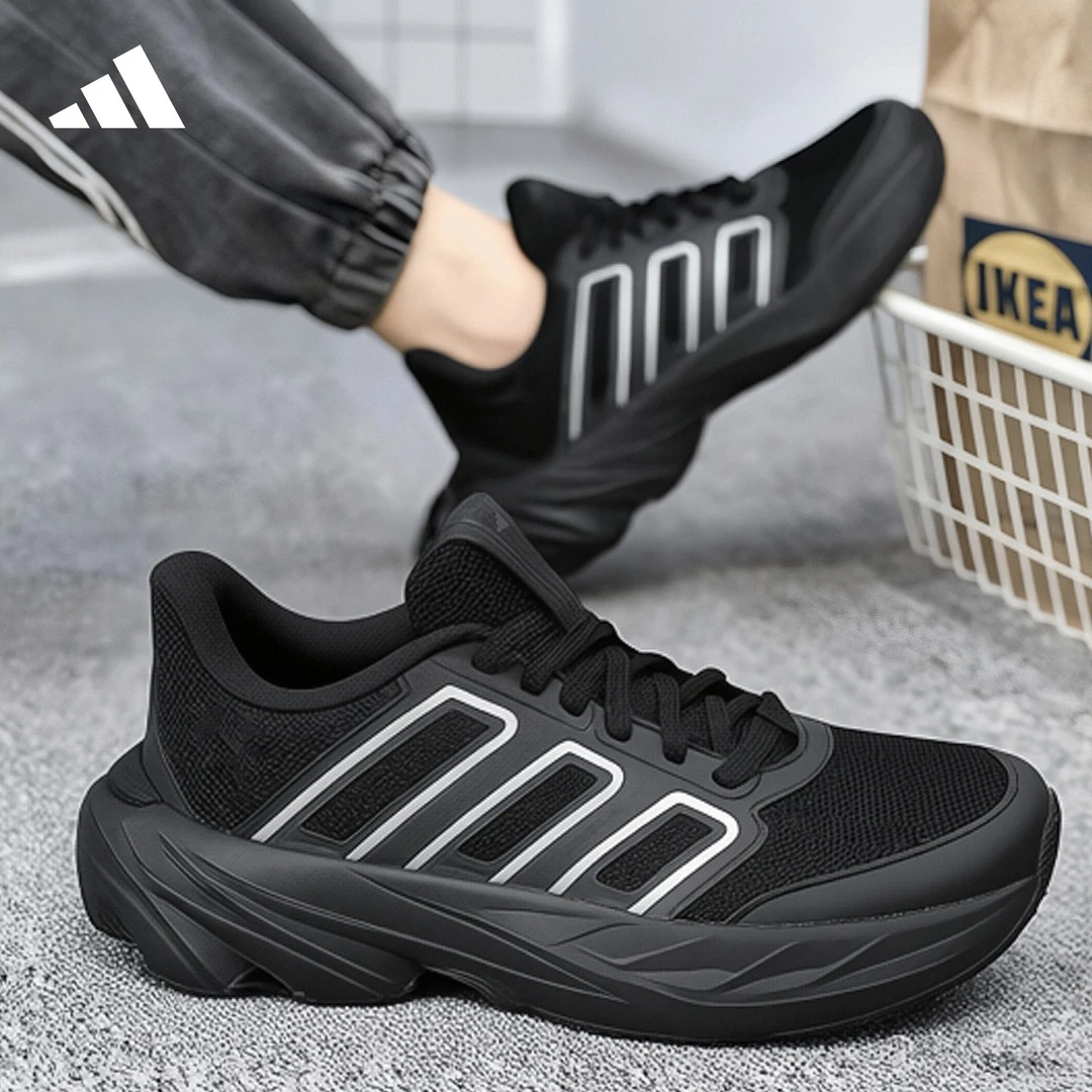 阿迪达斯男鞋秋冬正品女鞋时尚新款黑武士百搭缓震刀锋休闲运动鞋