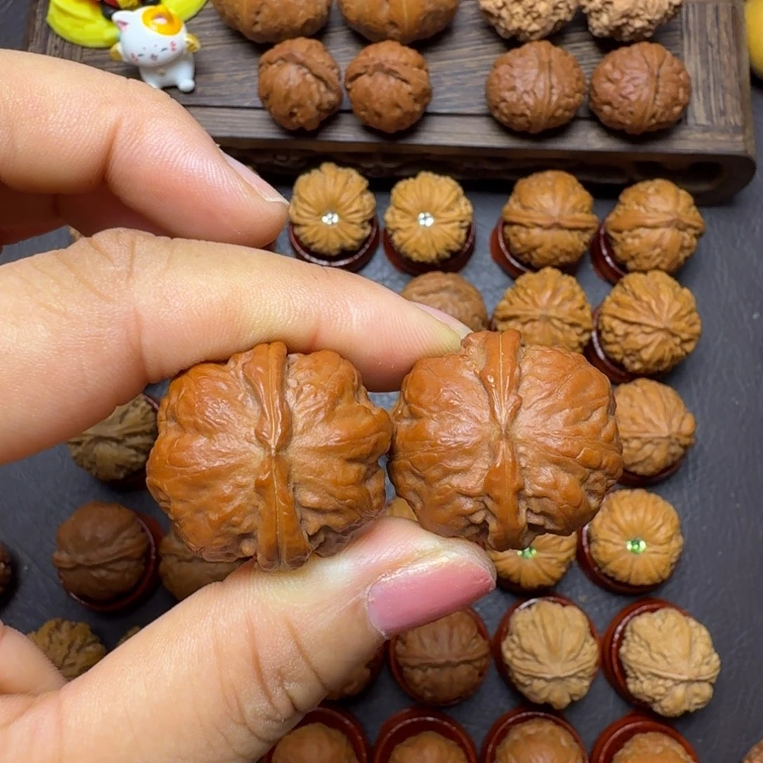 文玩核桃把件29尺焖尖矮桩南瓜磨盘005