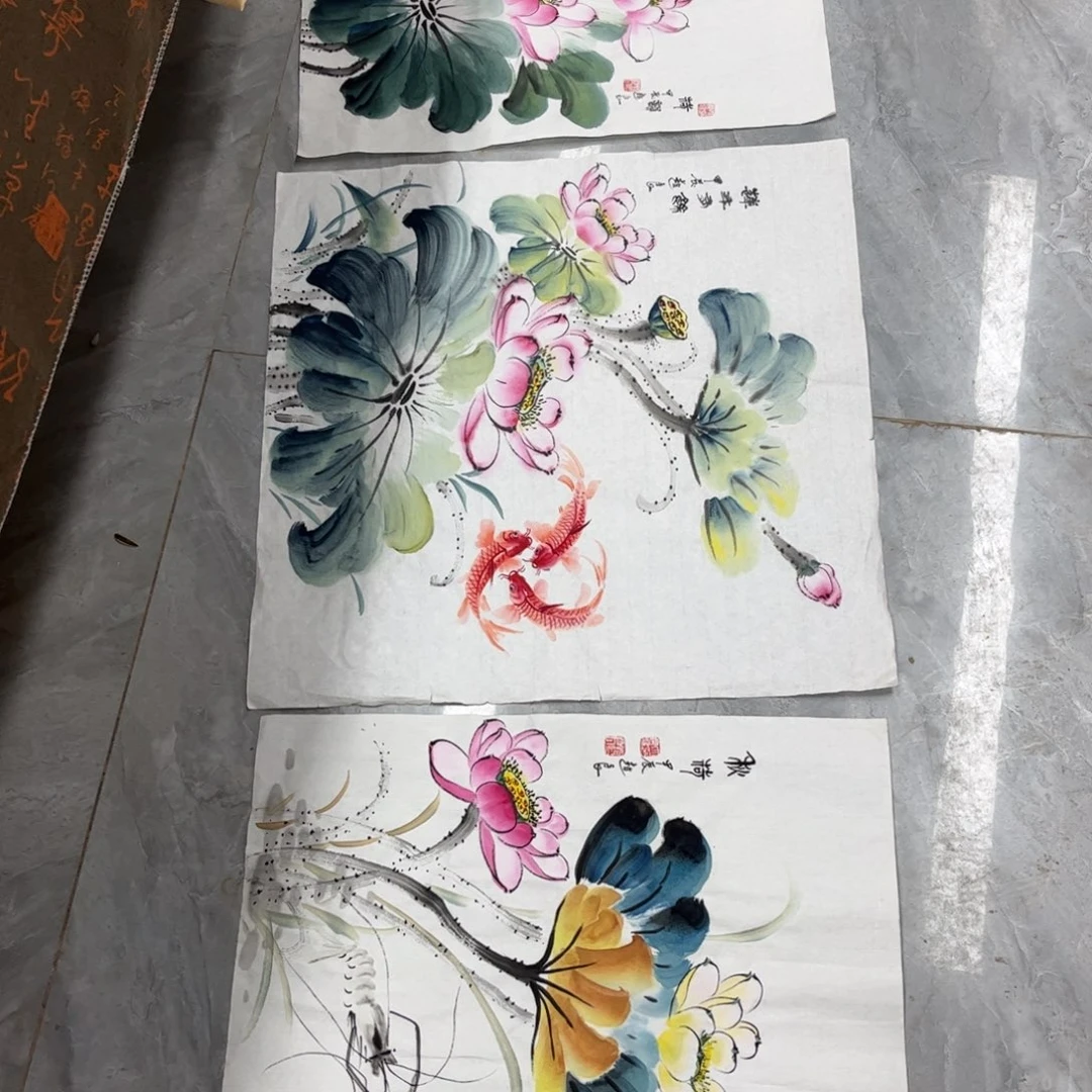 书法赵良老师荷花