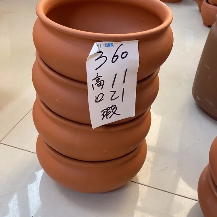 粗陶红陶绿植花盆