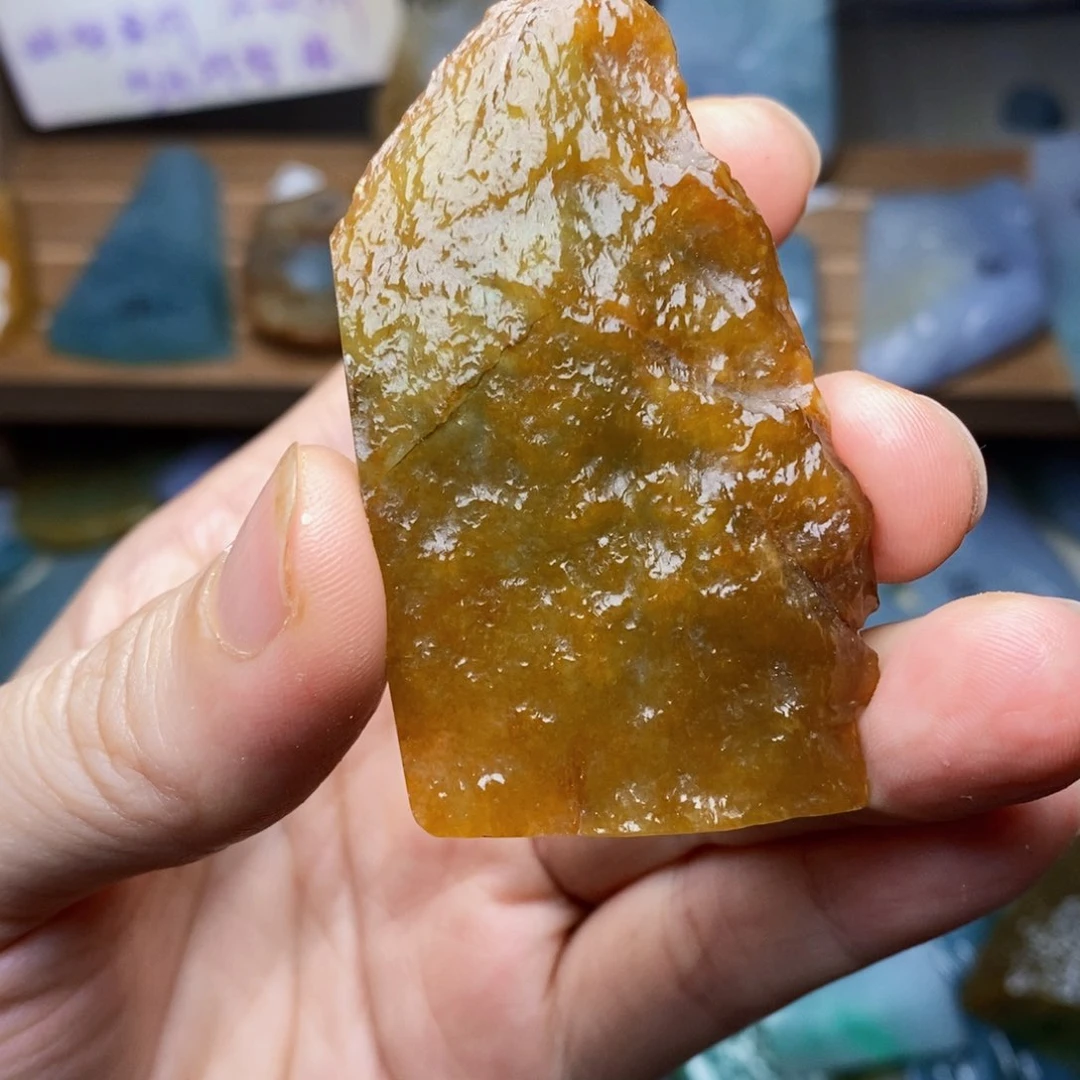 翡翠未镶嵌颈饰天然