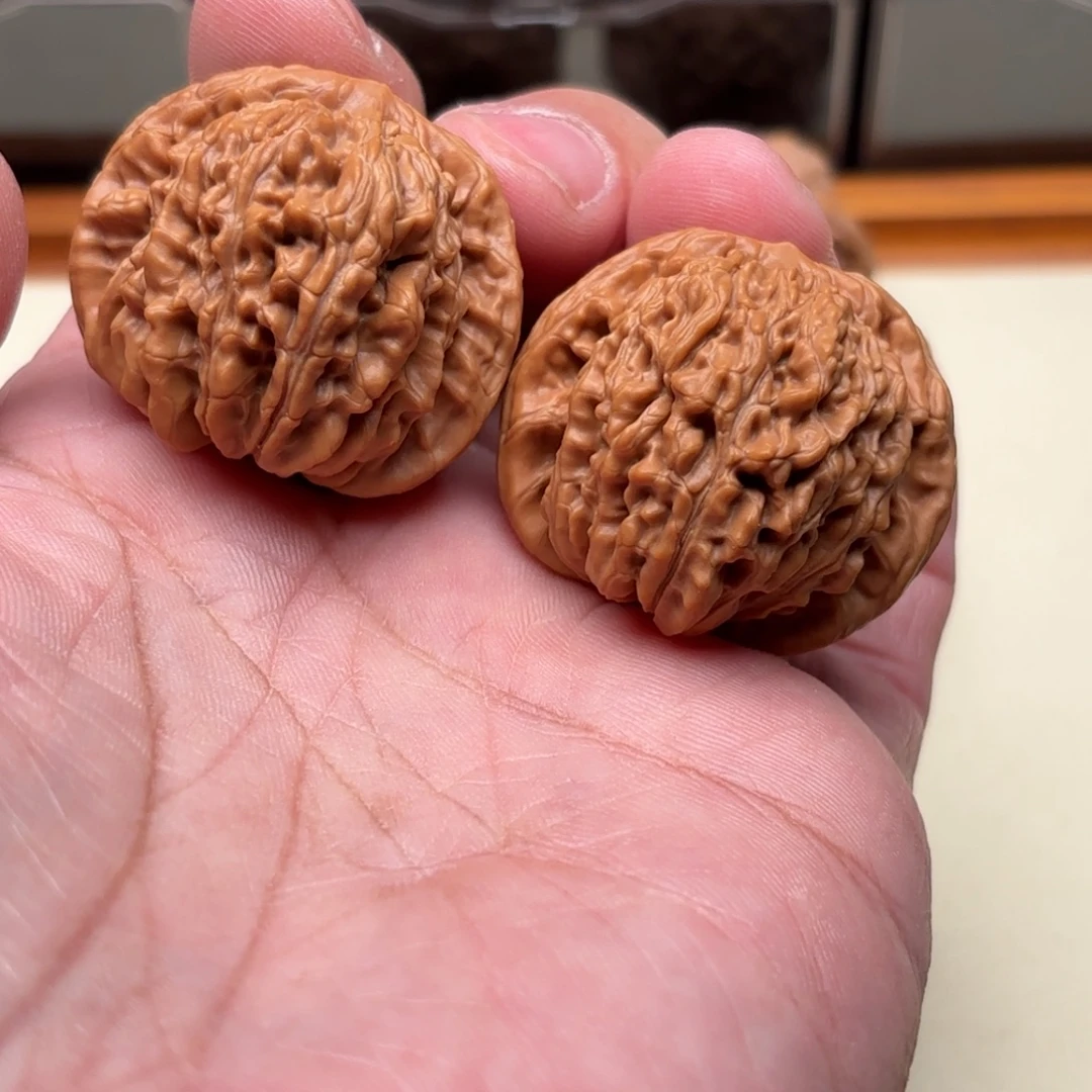 文玩核桃把件四座楼狮子头