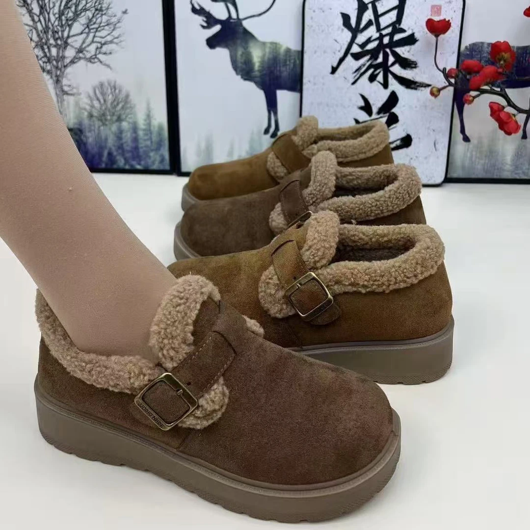 2025新款保暖棉鞋软底加绒防滑加厚中式舒适中老年洋气妈妈