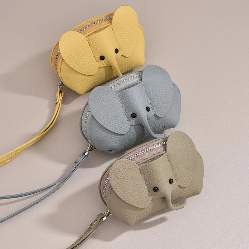 小红书爆款小象包零钱包日系包包挂件钥匙创意动物卡包口红拉链包