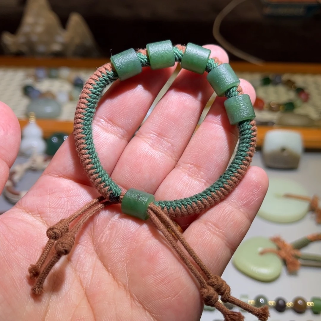 和田玉未镶嵌手链