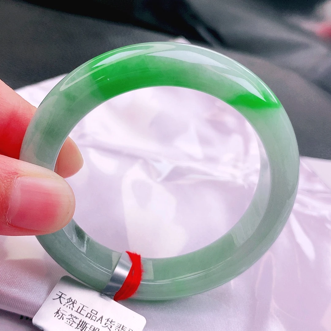 翡翠未镶嵌手镯缅甸天然a货翡翠手镯