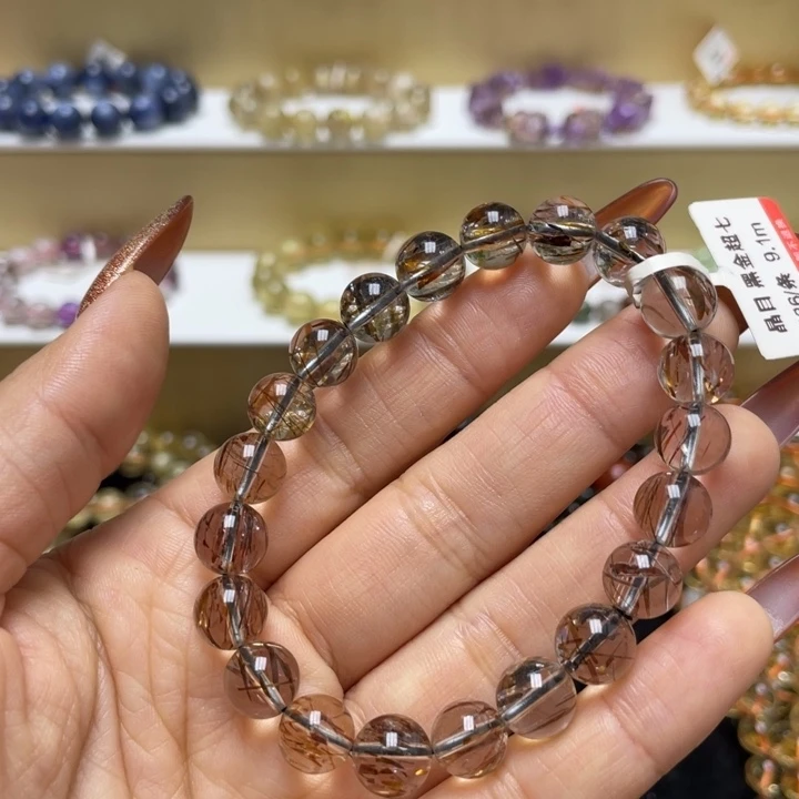 未镶嵌水晶手链黑金超七9.1