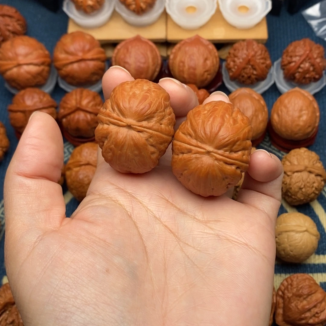 略***懂把件文玩核桃玄武元宝