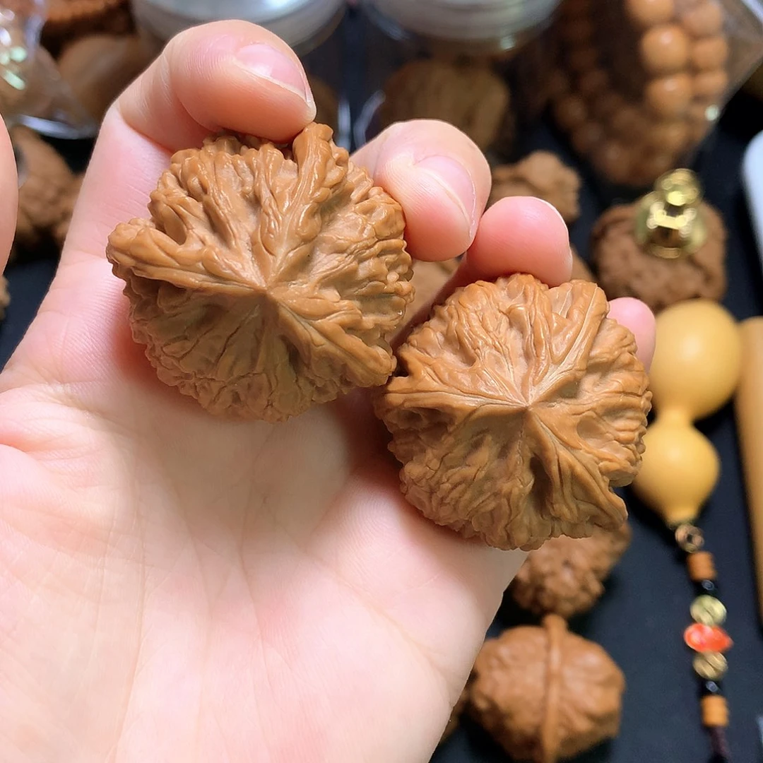 文玩核桃把件御龙三棱