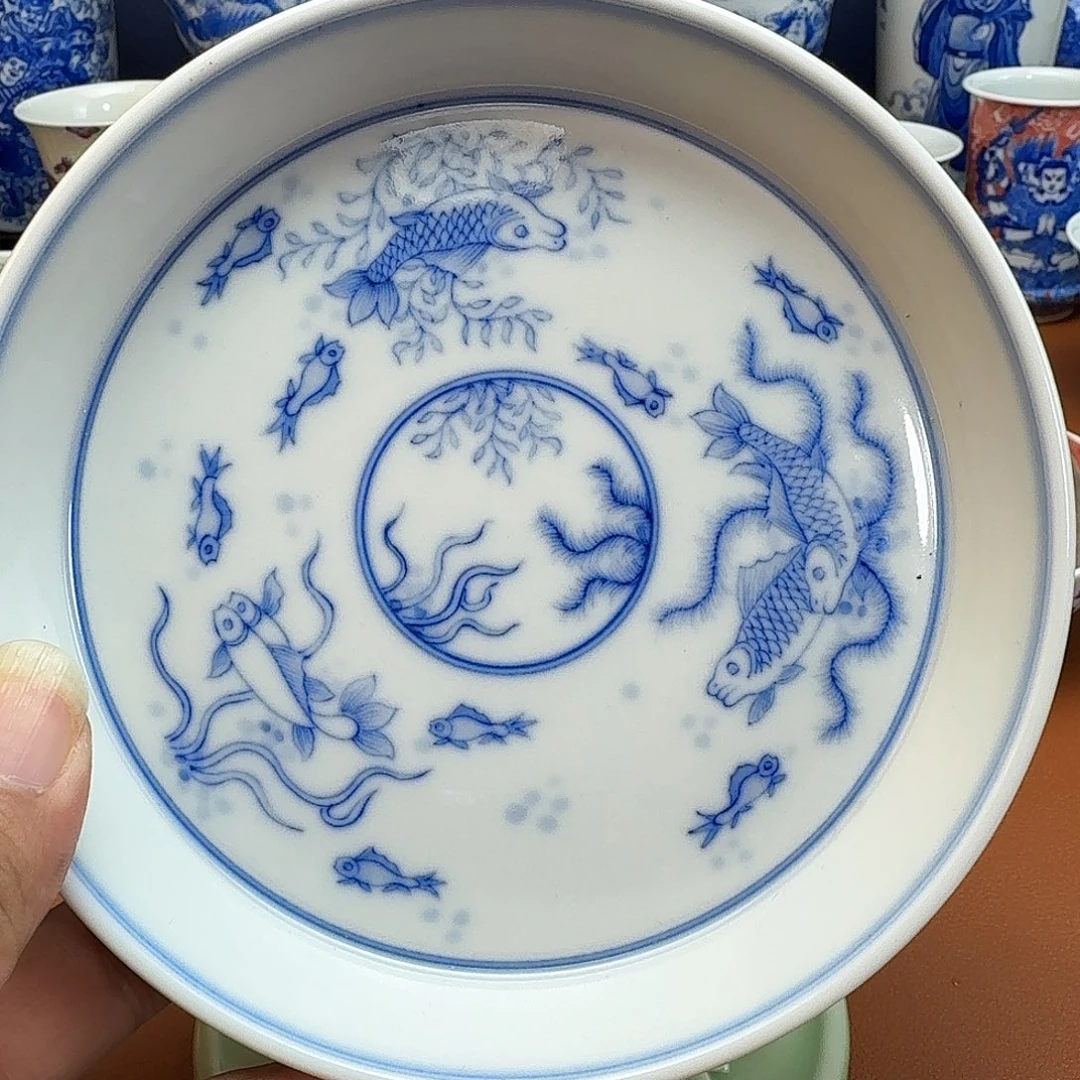 摆件一****海景德镇全手工手绘陶瓷
