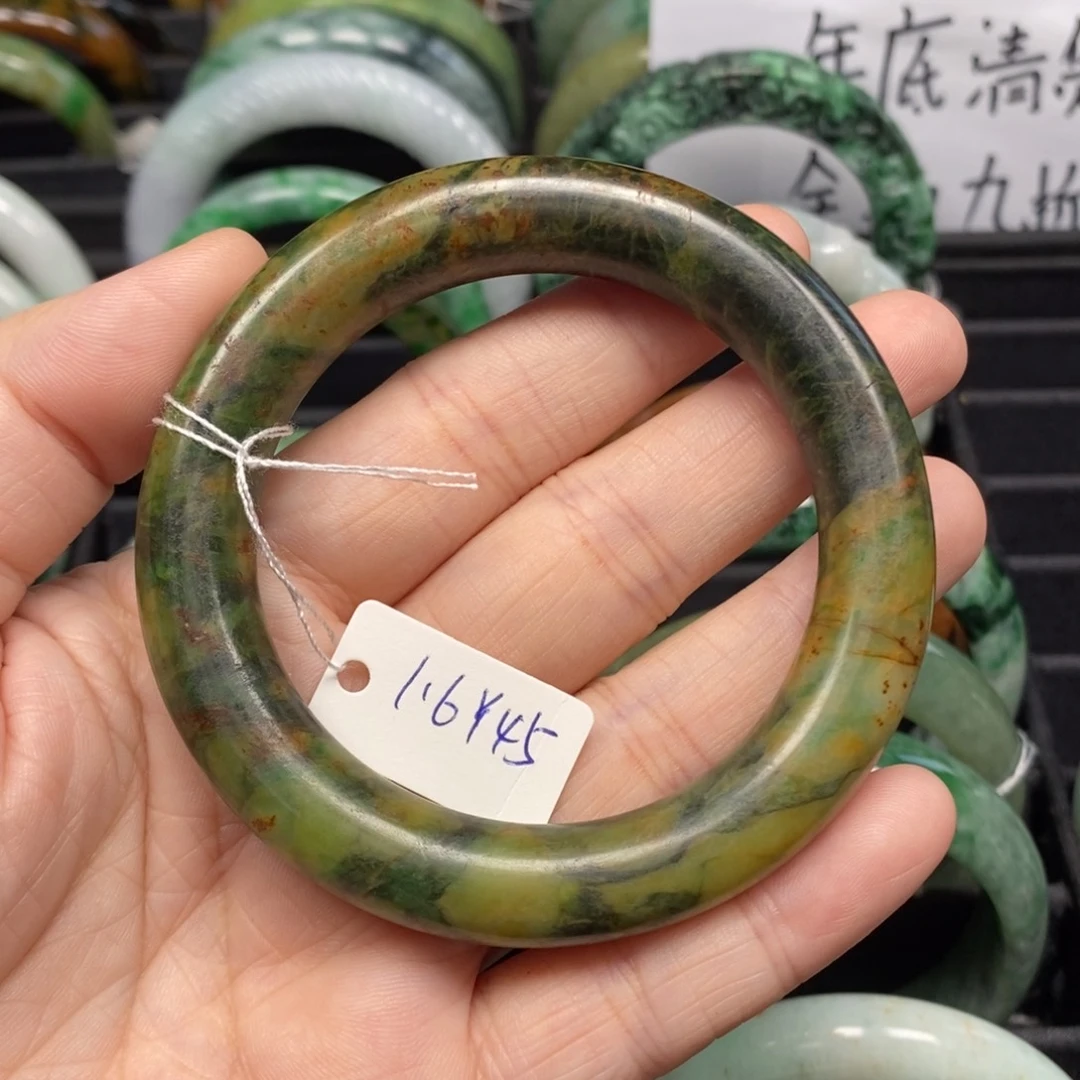 翡翠颈饰未镶嵌54.7圈口2号