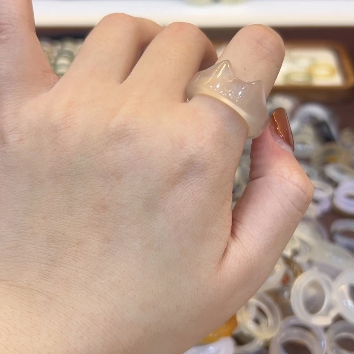 玛瑙/玉髓合金戒指9港21