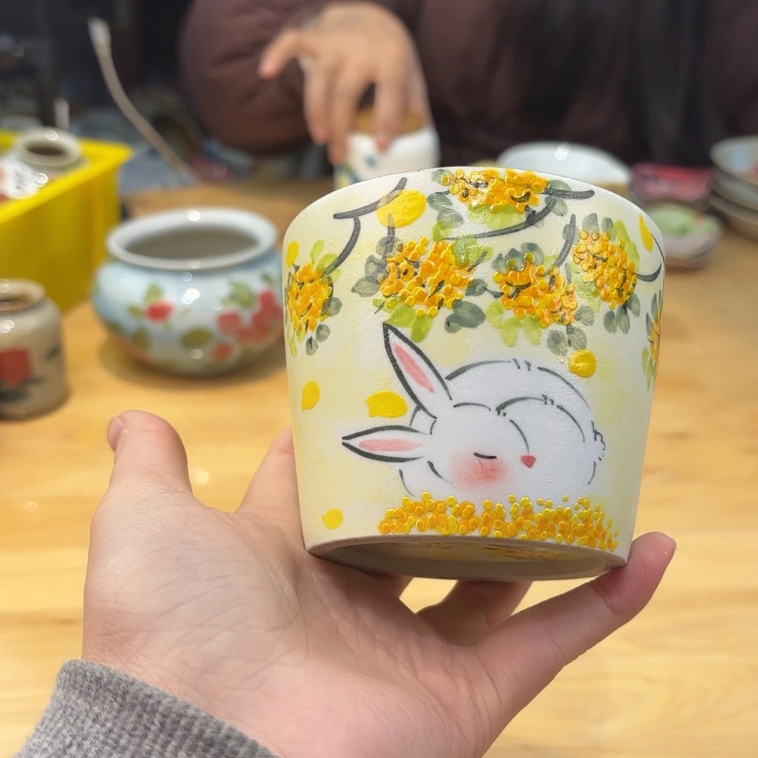瓷片兔兔。兔兔好帅