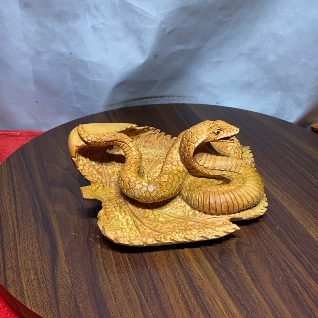 8***7柏木（崖柏）崖柏手工金蛇纳福