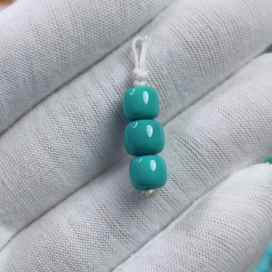 绿松石未镶嵌珠宝奇石6.6-7.3mm