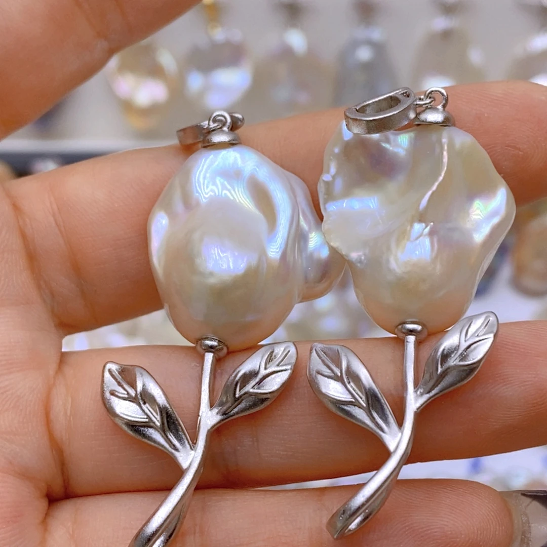 ঞ***轻耳饰未镶嵌淡水珍珠