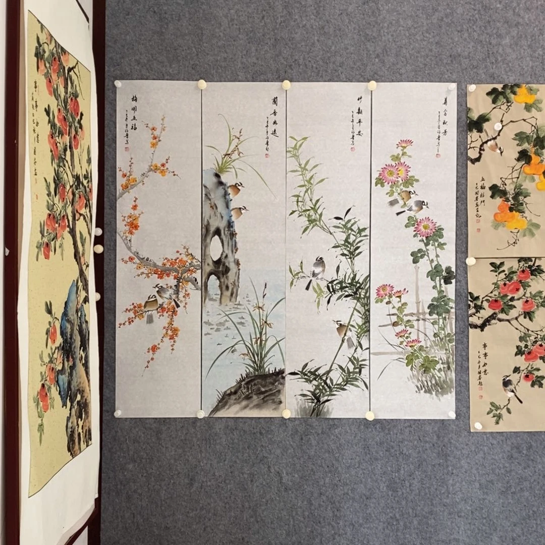 园****国画梅兰竹菊作品