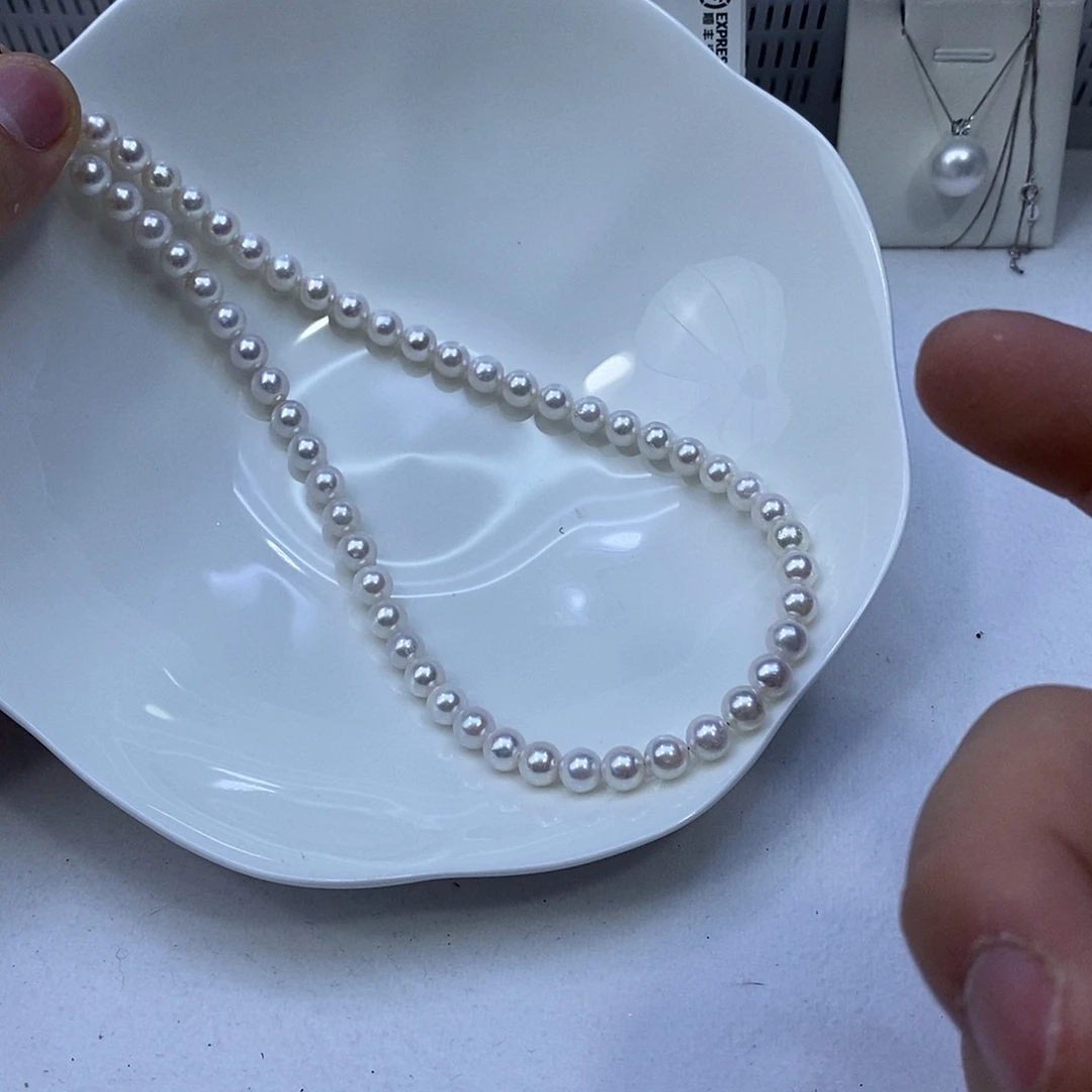 海水珍珠银S925镶嵌颈饰