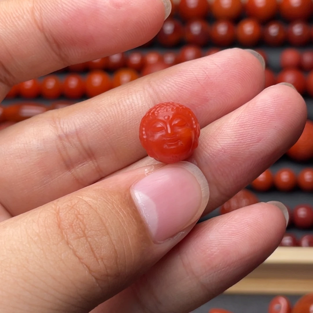 未镶嵌手链南红玛瑙13mm保山恶魔一念单珠