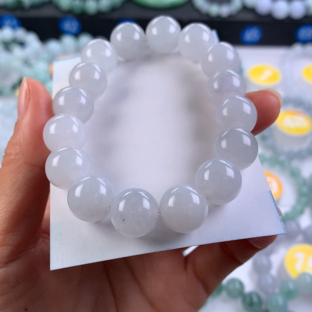 翡翠未镶嵌手链卡12.8