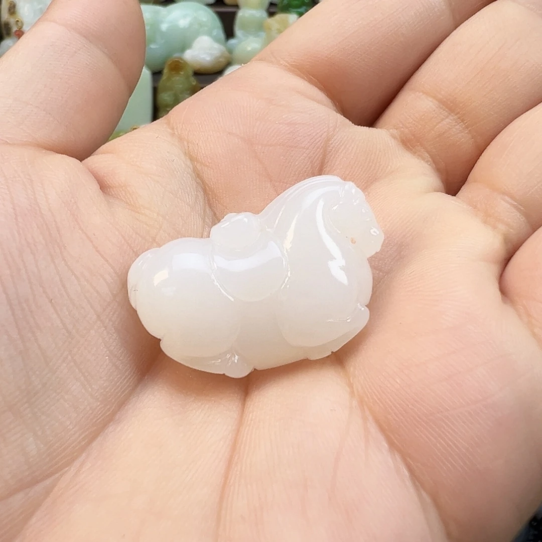 和田玉未镶嵌手链