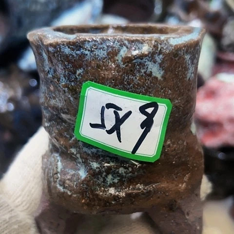 红陶粗陶花盆手工