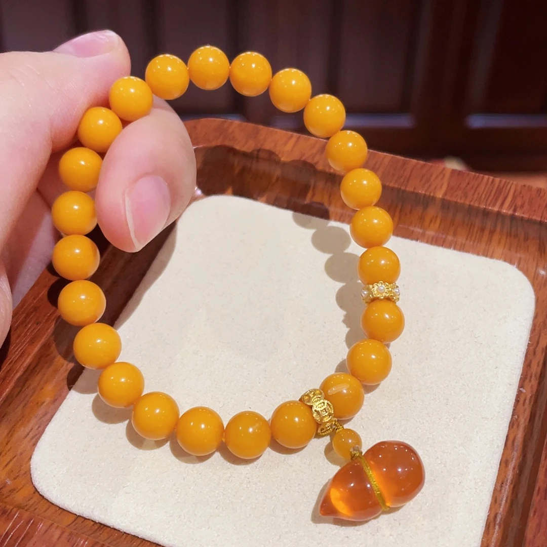 蜜蜡手链未镶嵌手串