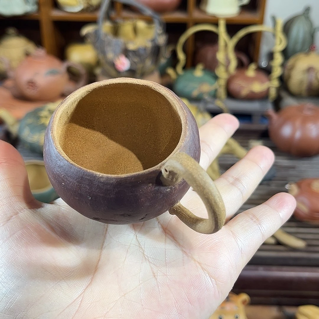 紫砂茶宠山竹主人杯