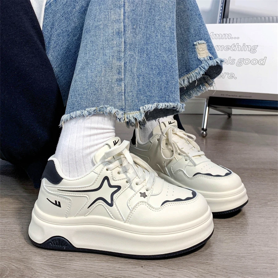 回力原创运动星2026学生新款透气小白鞋百搭厚底休闲板鞋ins潮流