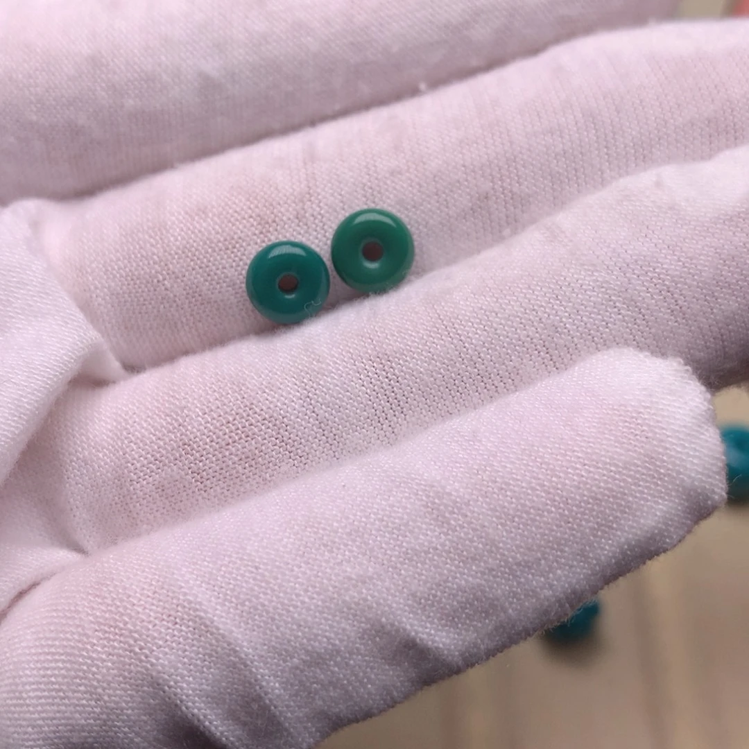 绿松石未镶嵌绿松石面包圈6.7