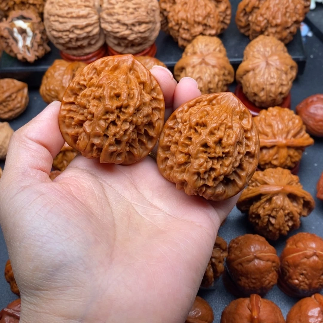 文玩核桃把件41官帽