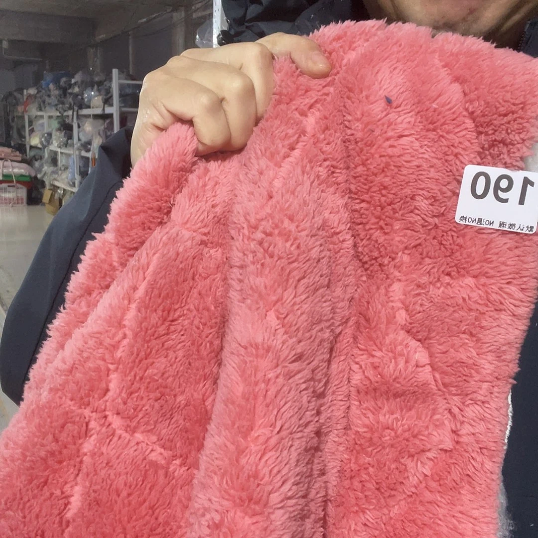 化纤宽1.75米尘土脏加厚款双面毛绒绗棉1米价190