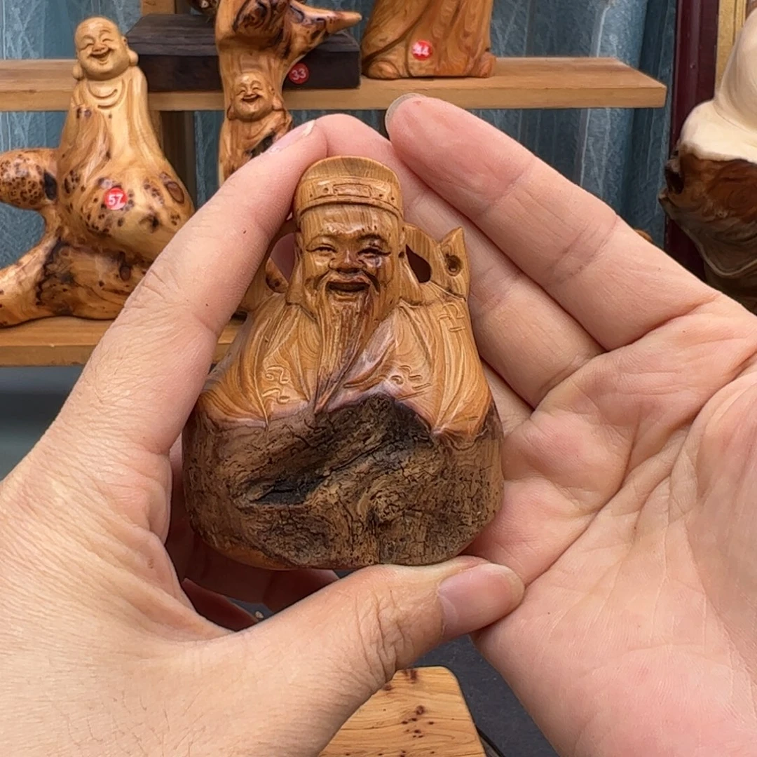 木崖柏木摆件手把件