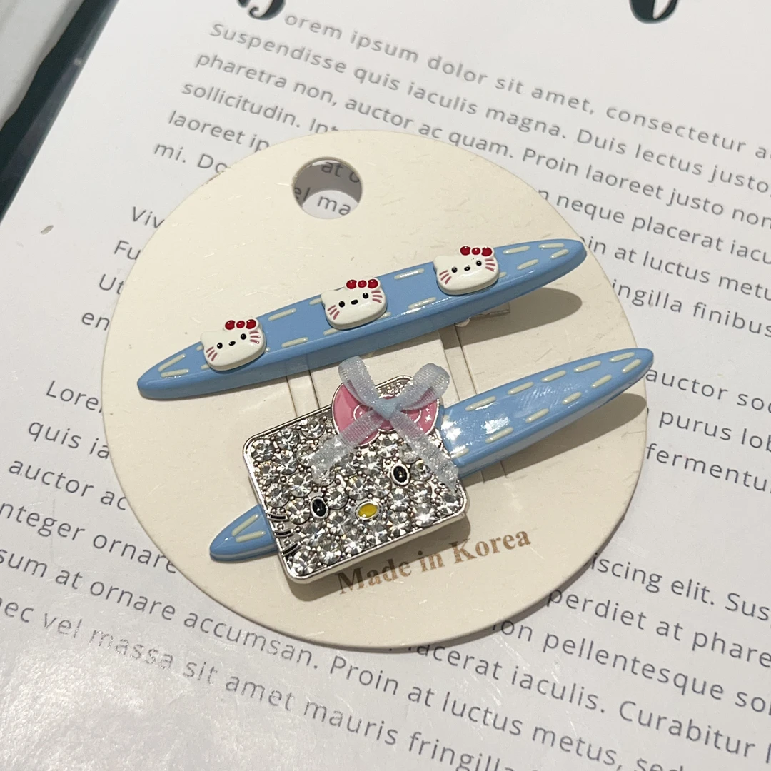 可爱猫咪侧边夹刘海夹J855