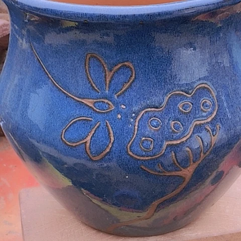 紫砂花盆口25高度25瑕疵