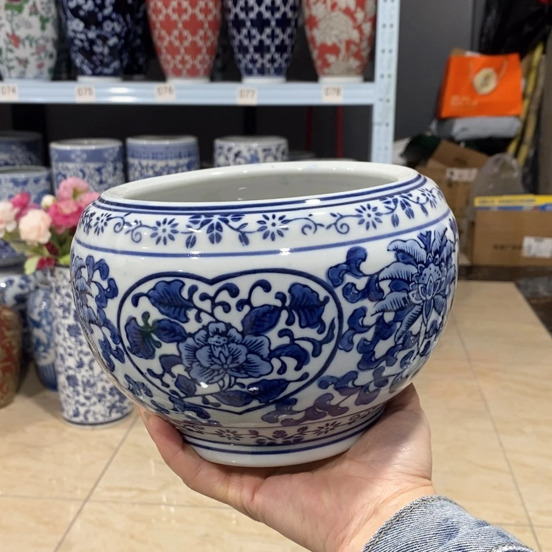 【闪购商品】摆件陶瓷花缸……