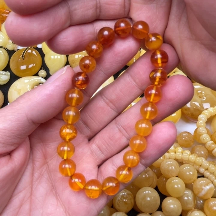 裸石蜜蜡未镶嵌蜜蜡8➕手串